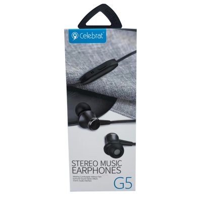 Наушники-вкладыши Celebrat G5 Black