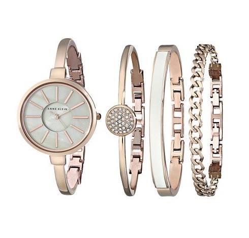 Женские часы Anne Klein с тремя браслетами
