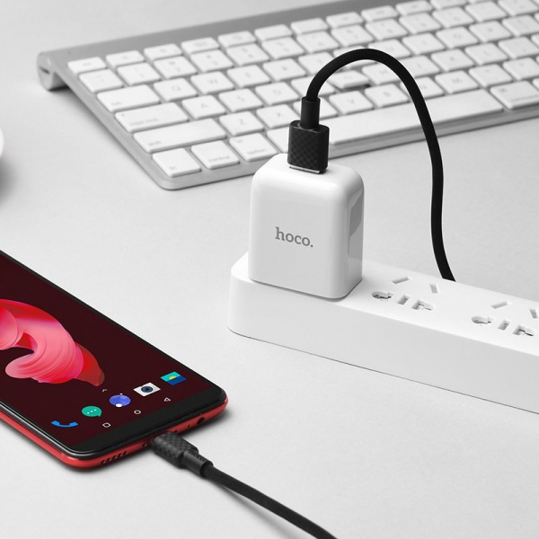 Кабель Hoco X29 Superior, USB - USB Type-C, 1 м, красный