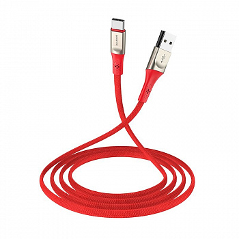 Кабель Borofone BU7 Superior, USB - USB Type-C, 1.2 м, красный