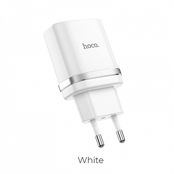Зарядное устройство HOCO C12Q Smart, 3A, белый, 18W