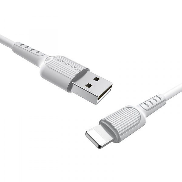 Кабель Borofone BX16, lightning, 1 м, белый