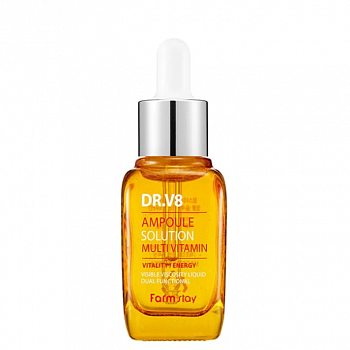 Farmstay Осветляющая витаминная сыворотка для лица Dr. V8 Multi Vitamin Ampoule Solution