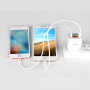 Сетевое зарядное устройство Hoco C25A, 2 USB, 2.2А, белый