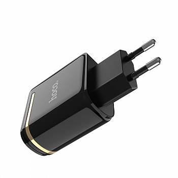 Сетевое зарядное устройство Hoco C39A, 2 USB, 2.4А, черный