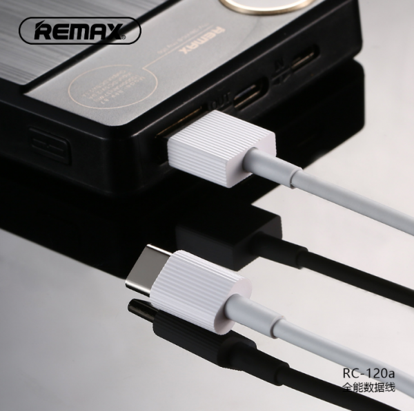 Кабель Remax Chaino RC-120a, USB - USB Type-C, белый