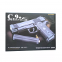 Металлический пистолет для страйкбола с глушителем Air Soft Gun C9+