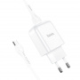 Зарядное устройство HOCO N2 Vigour single, 2A, белый, кабель micro USB