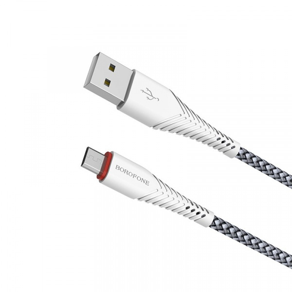 Кабель Borofone BX25 Powerful USB - micro USB, 1 м белый