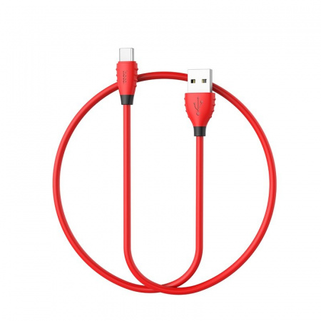 Кабель Hoco X27 Excellent, USB - USB Type-C, 1.2 м, красный