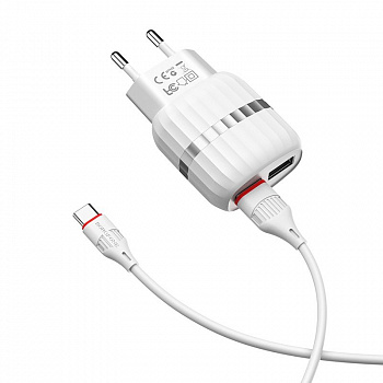 Комплект зарядки Type-C BA24A, 2 USB, 2.1А, белый