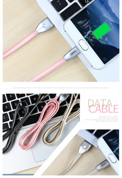 Кабель Remax Kinght RC-043m USB - micro USB, 1 м золотой