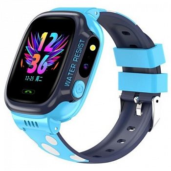 Детские смарт часы с Wi-Fi  Smart Watch Y92 голубые