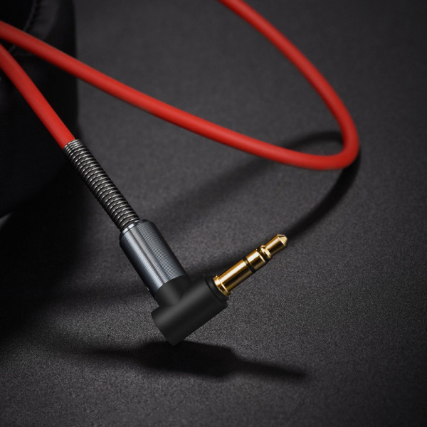 Кабель Hoco UPA02 Spring Audio, 3.5 AUX mini jack 3.5 mm, красный