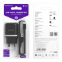 Комплект зарядки Micro USB Borofone BA25A, 2 USB, 2.4А, черный