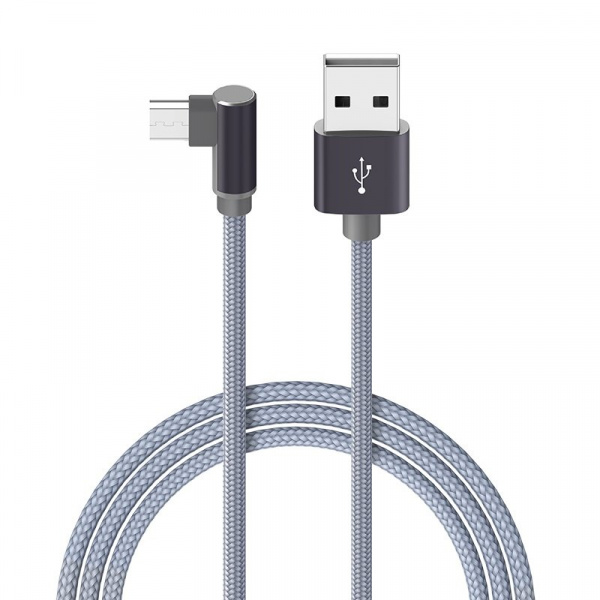 Кабель Borofone BX12 FreeJet USB - micro USB, 1 м серый