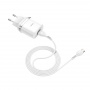 Зарядное устройство HOCO C12Q Smart, 3A, белый, 18W, кабель Type-C,QC3.0 / QC2.0