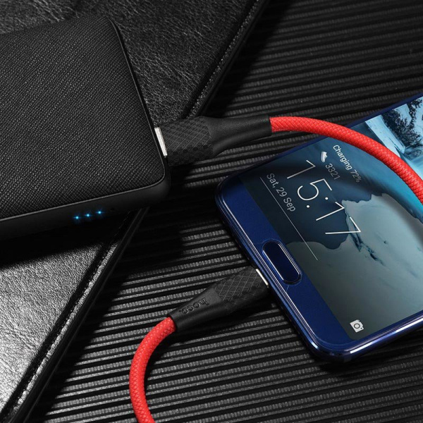 Кабель Hoco X32, USB - USB Type-C, 1 м, красный