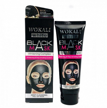 Wokali Black Mask White Отшелушивающая черная маска-пленка от чёрных точек