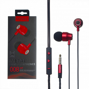 Наушники-вкладыши Mofan MF008 Red