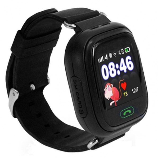 Детские часы Smart Q750/GW200 чёрные