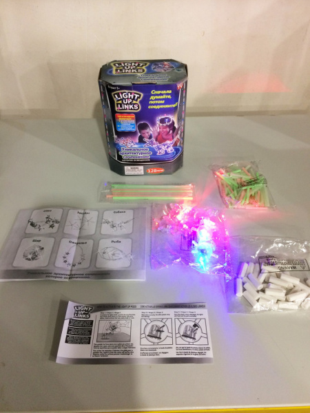 Светящийся конструктор Light Up Links, 128 деталей