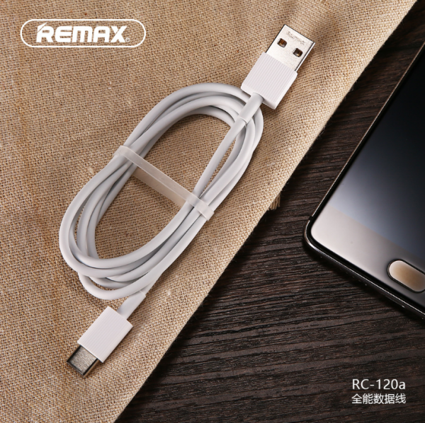 Кабель Remax Chaino RC-120a, USB - USB Type-C, белый