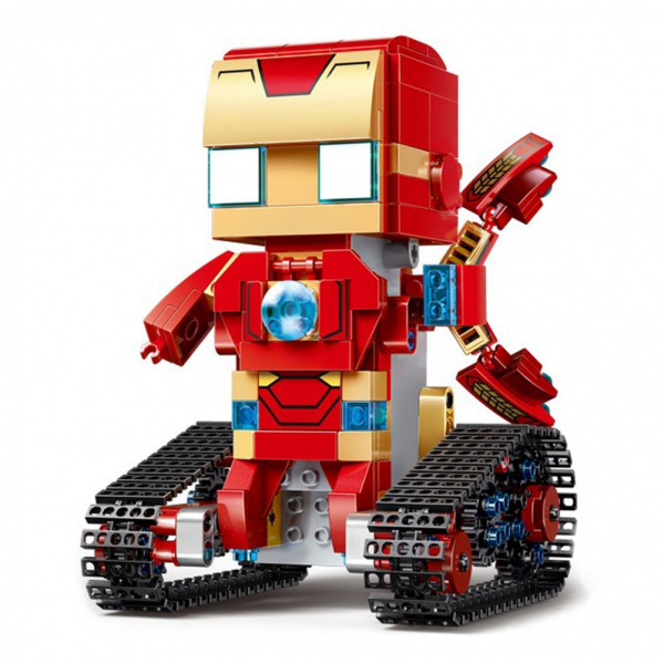 Радиоуправляемый конструктор Canhui Walking Brick железный человек