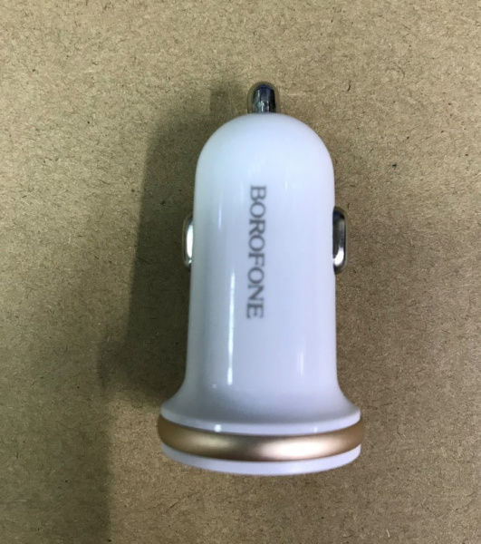 Автомобильное зарядное устройство Borofone BZ5 CarPa, 2.4A, белый