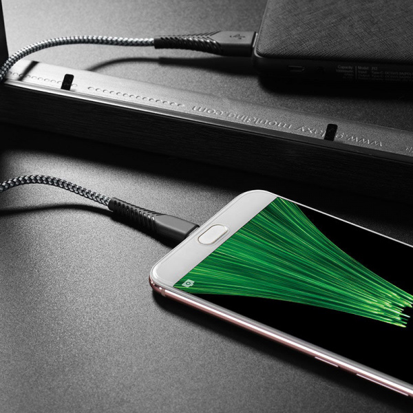 Кабель Borofone BX10 SmartSync USB - micro USB, 1 м черный