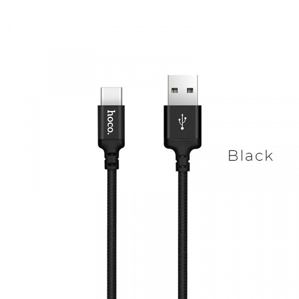 Кабель Hoco  X14, USB - USB Type-C, 2 м, черный
