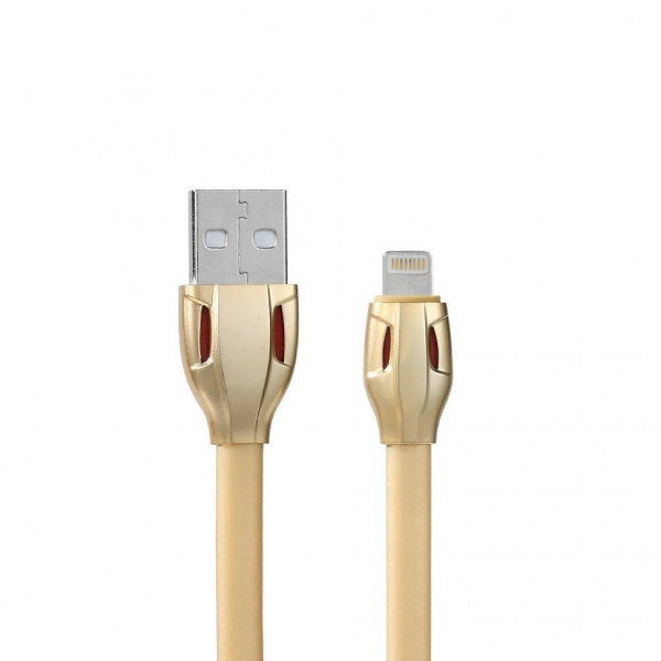 Кабель Remax Laser RC-035i, lightning, 1 м, золотой