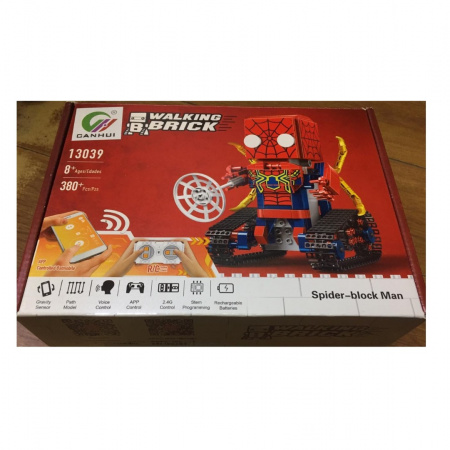 Радиоуправляемый конструктор Canhui Walking Brick человек паук