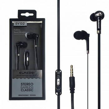 Наушники-вкладыши Elmcoei EV132 Black