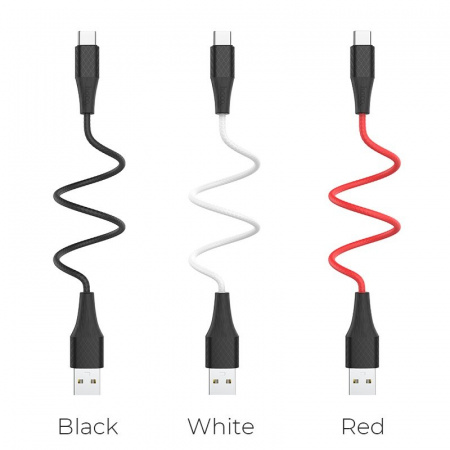Кабель Hoco X32, USB - USB Type-C, 1 м, красный