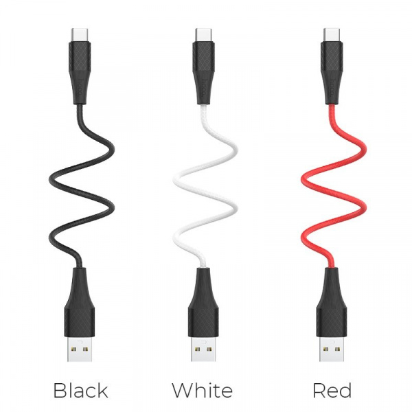 Кабель Hoco X32, USB - USB Type-C, 1 м, красный