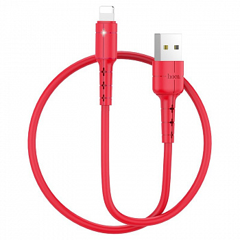 Кабель Hoco X30, lightning, 1.2 м, красный