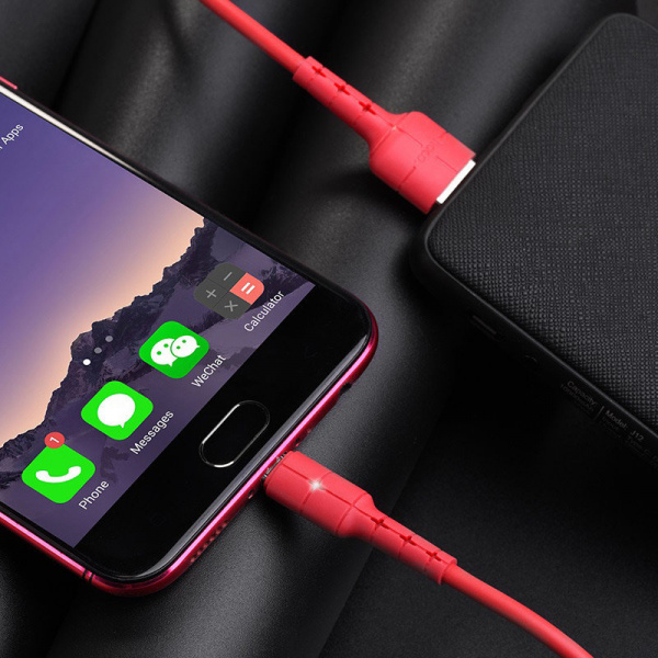 Кабель Hoco X30 USB - micro USB, 1.2 м красный