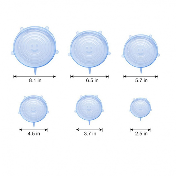 Комплект силиконовых крышек Silicone Sealing Lids Couvercles