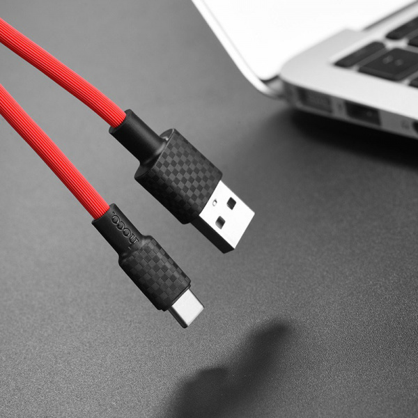 Кабель Hoco X29 Superior, USB - USB Type-C, 1 м, красный