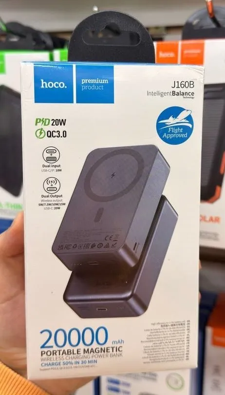 Повербанк Hoco J160B Original PD20W magnetic power bank (20000mAh)