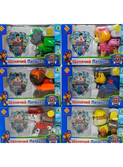 Фигурки "Paw Patrol" со значком