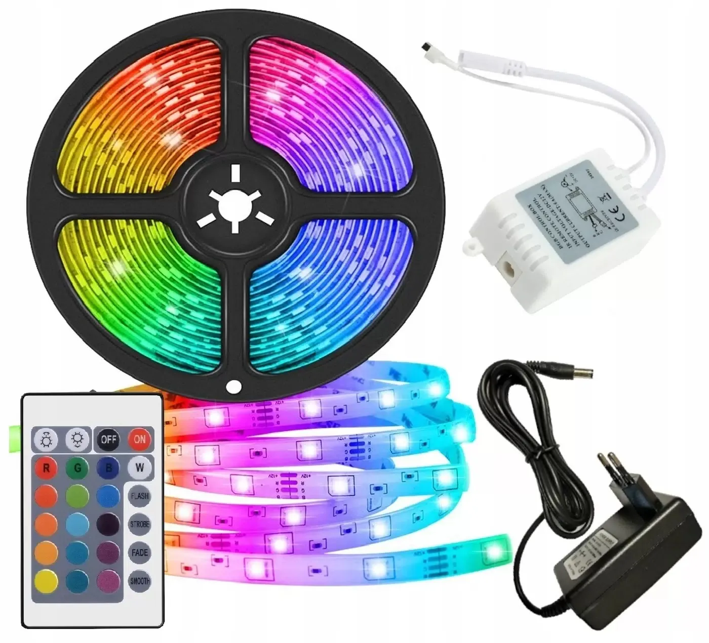 Светодиодная RGB лента USB с пультом 5 м
